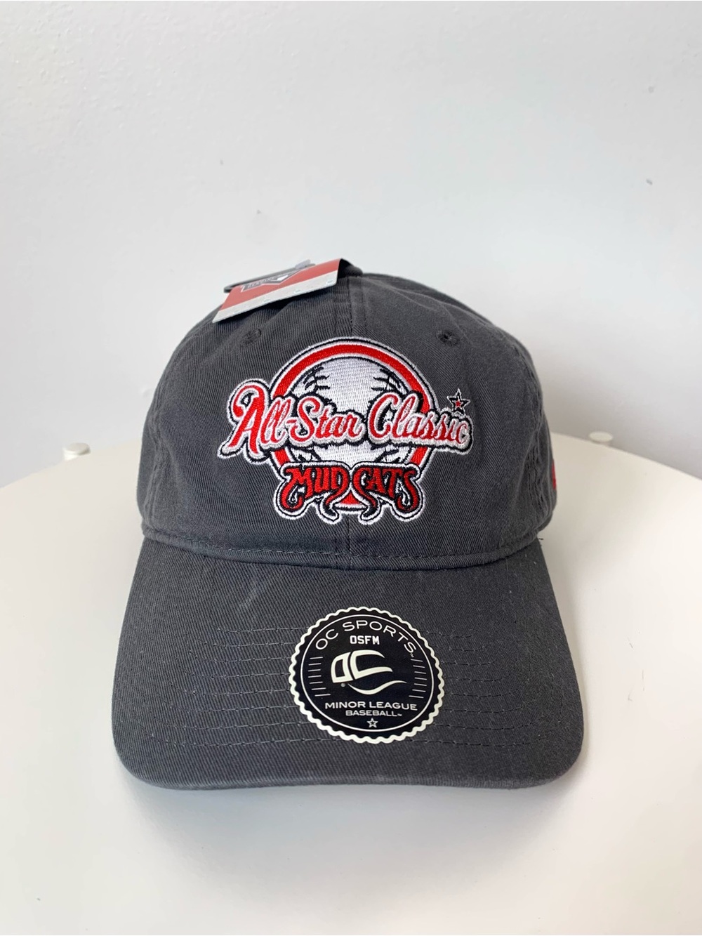 2018 Carolina League Mudcats Minor League Baseball Cap Gray OSFM NWT